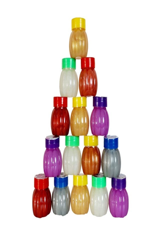 Atipriya Set of 6 Pcs Watermelon Metallic Clay Soft Slime Jelly Soft & Squishy Stress Relief Party Favor Toy for Kids, Pack of 6 Multicolor - Image 4